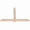 Ekena Millwork Eugene Smooth Timber Gable Bracket, Douglas Fir, 48"W x 32"H x 1 1/2"D x 3 1/2"F, 16/12 Pitch GBW048X32X0204EUG00SDF - alternate 4